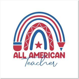 All American Teacher Posters and Art